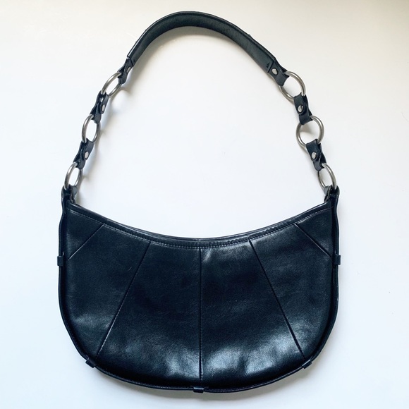 90s black shoulder bag